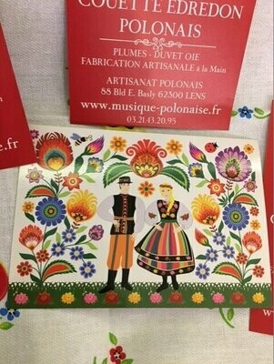 CARTE POSTALE SIMPLE FOLK POLONAIS