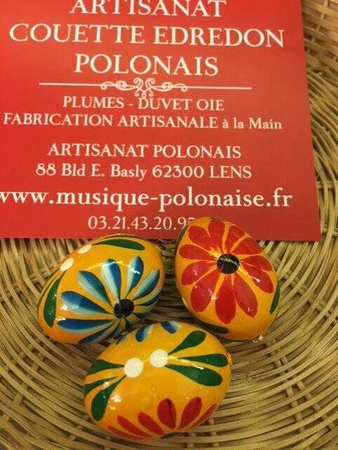 Oeuf de Pâques Pisanki mini bois