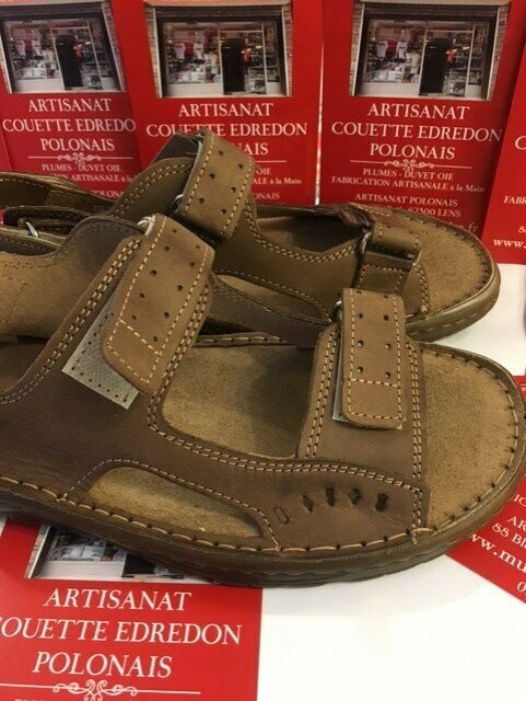 PANTOUFLES HOMME NUS PIEDS