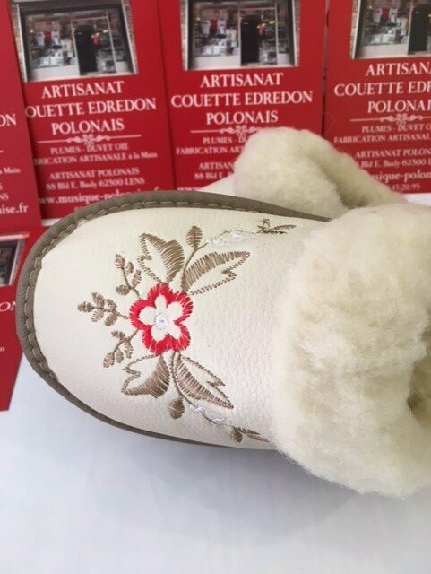 Pantoufles femme fourrées