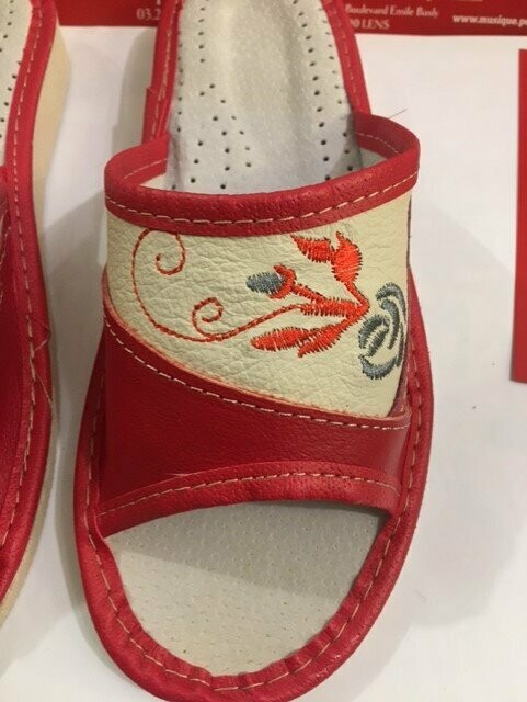 Pantoufles femme nus pieds