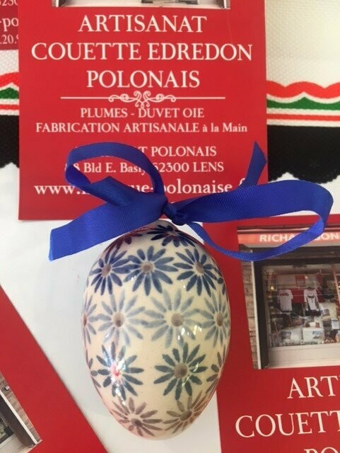 OEUF de Paques PORCELAINE de BOLESLAWIEC