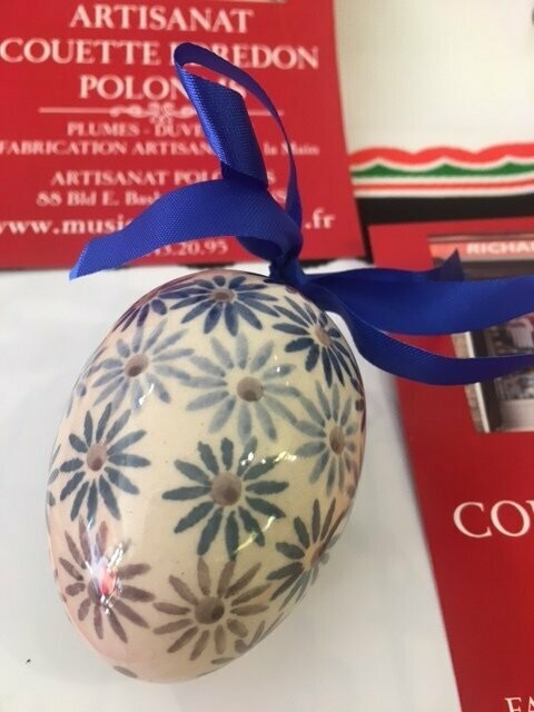 OEUF de Paques PORCELAINE de BOLESLAWIEC