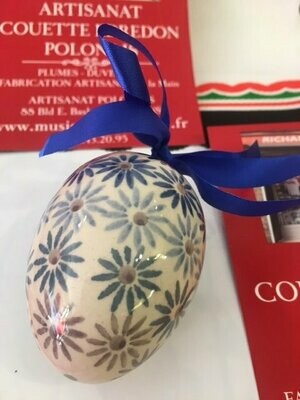 OEUF de Paques PORCELAINE de BOLESLAWIEC