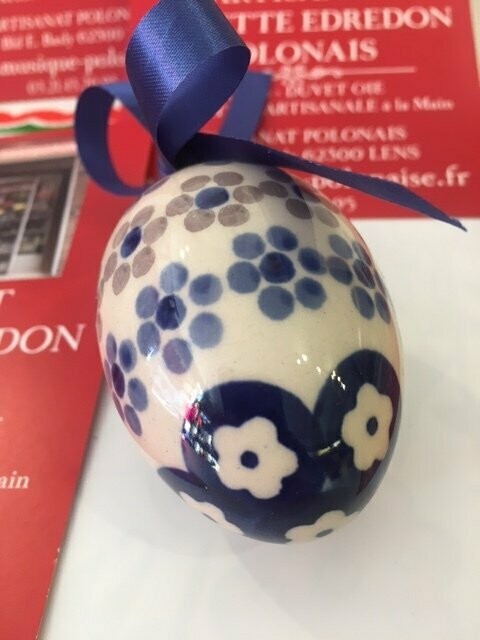 OEUF de Paques PORCELAINE de BOLESLAWIEC