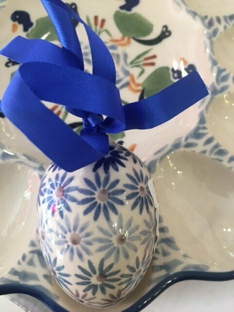 OEUF de Paques PORCELAINE de BOLESLAWIEC