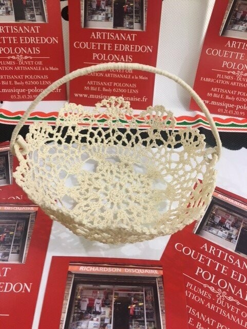 PANIER Rond au crochet