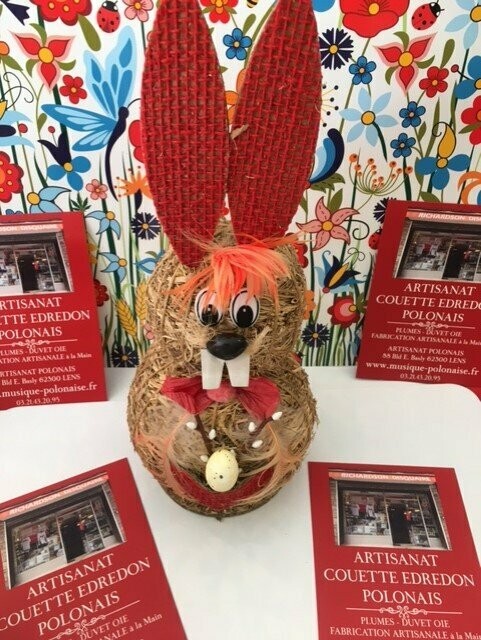 LAPIN EN PAILLE Décoration