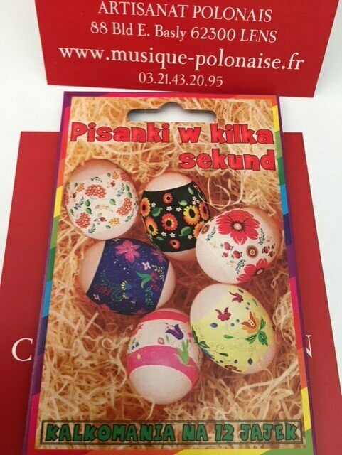 Décor Oeufs de Pâques CALQUE KALKOMANIA thermocollant