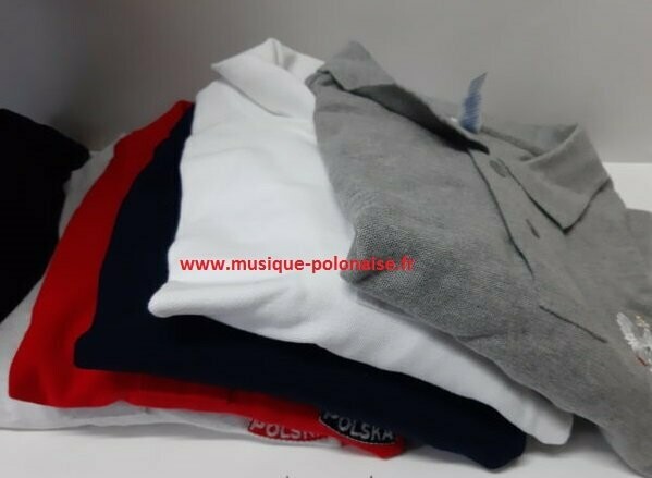 T SHIRT POLO POLSKA BLANC Brodé
