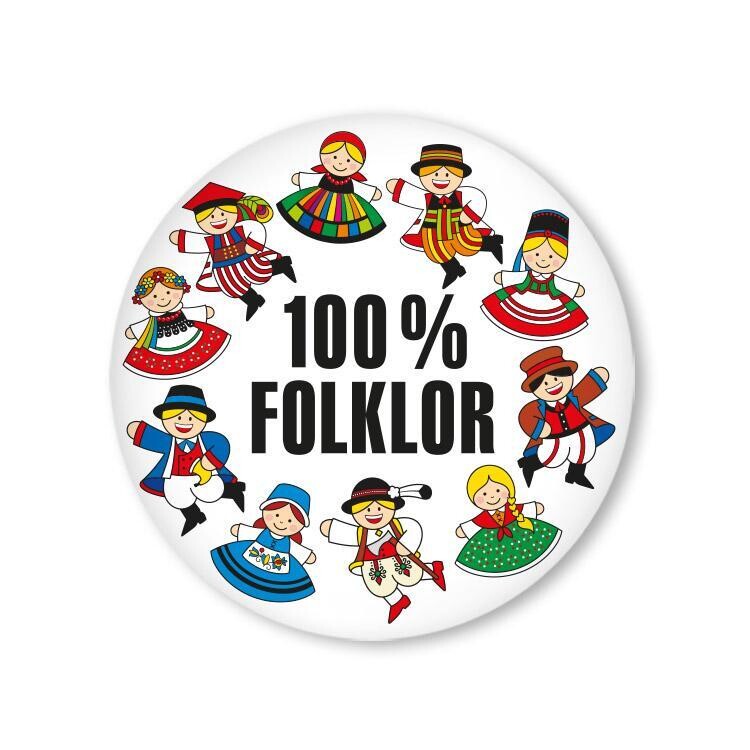 PINS 100% FOLKLOR Polka