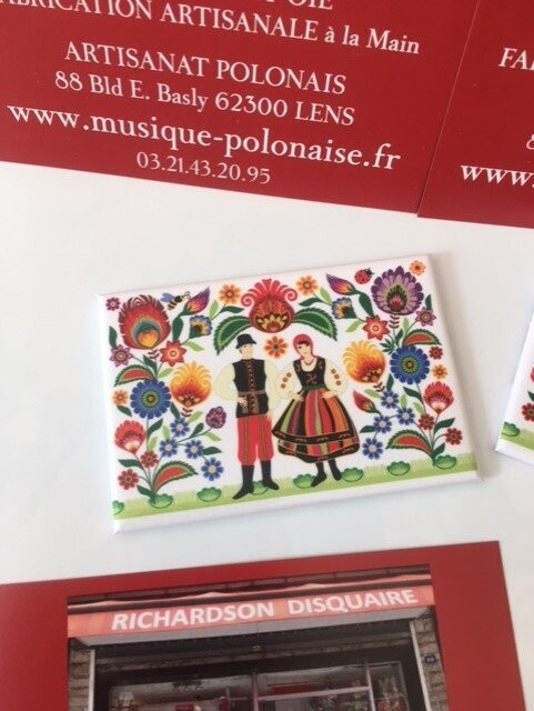 MAGNET FOLK COUPLE LOWICKIE MAGNET FOLK COUPLE LOWICKIE