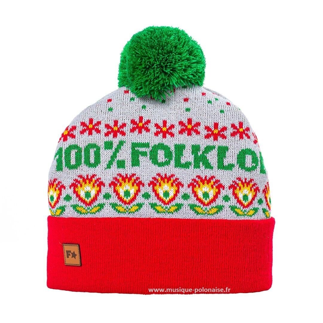 BONNET MIXTE 100% FOLKLOR LOWICZ POLOGNE