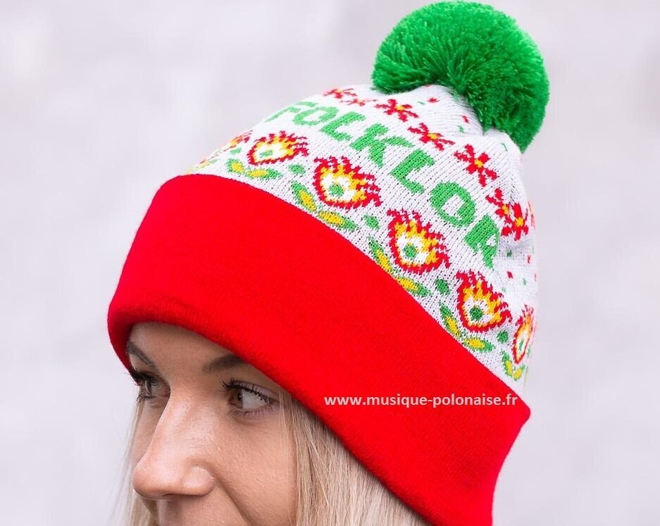 BONNET MIXTE 100% FOLKLOR LOWICZ POLOGNE