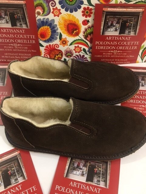 PANTOUFLES HOMME fermées fourrées