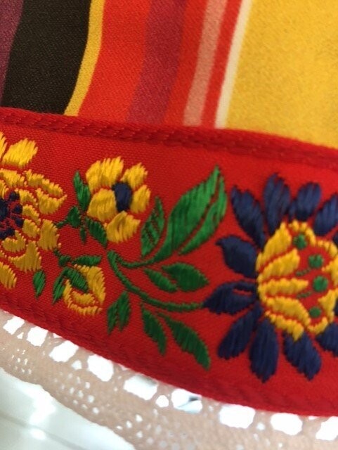 Ange bois tissu Folk Polonais