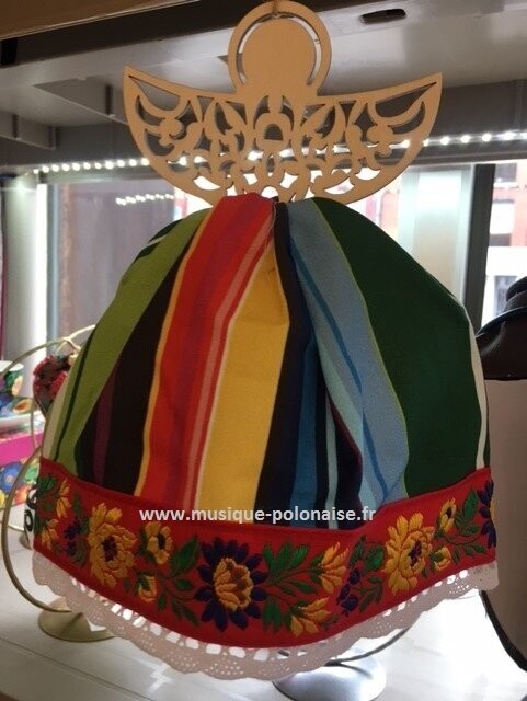 Ange bois tissu Folk Polonais