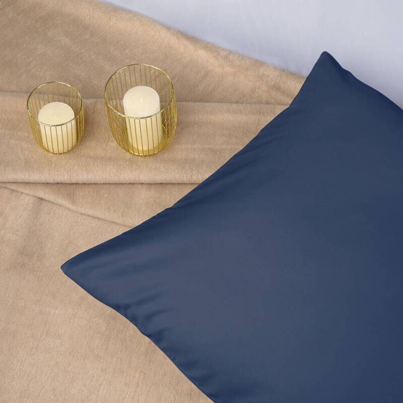 Taie d'oreiller 70X80 bleu canard