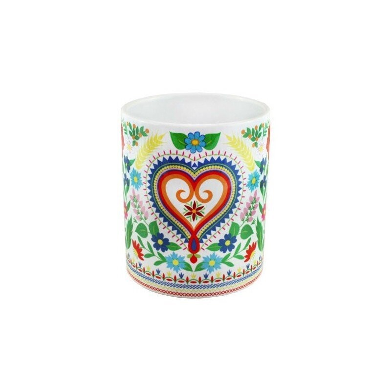 MUG folk Polonais coeur
