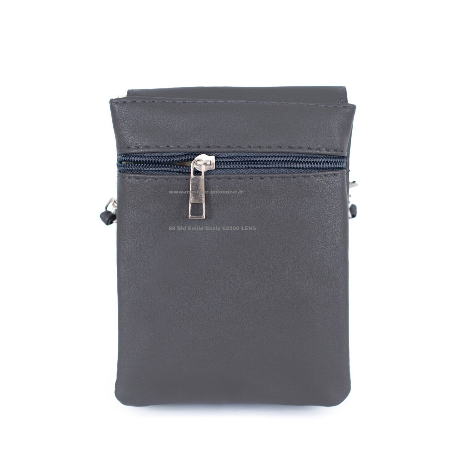 Sac pochette brodé rouge