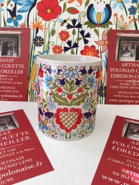 MUG FOLK Pologne CŒUR KASZUBSKI