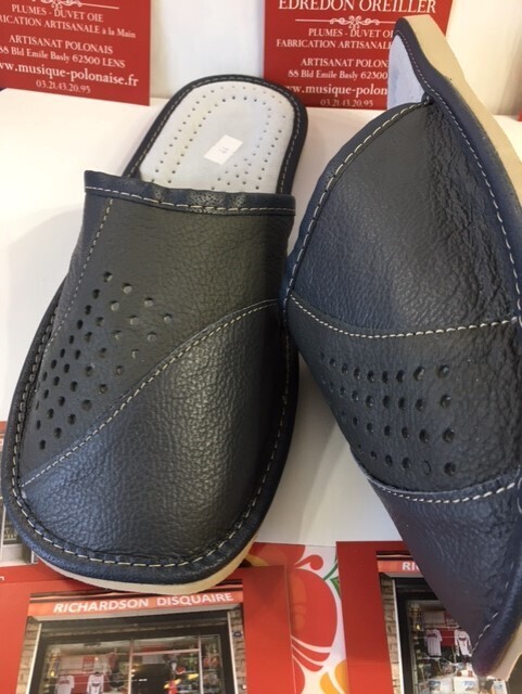 PANTOUFLES HOMME CUIR
