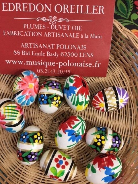 Oeuf de Pâques Pisanki mini bois