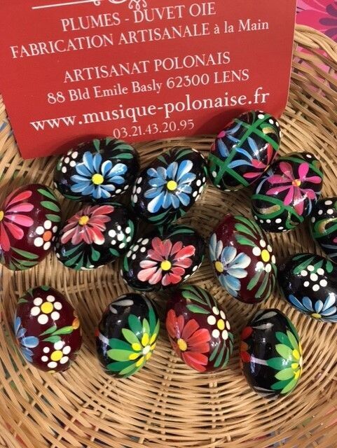 Oeuf de Pâques Pisanki mini bois