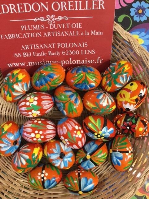 Oeuf de Pâques Pisanki mini bois