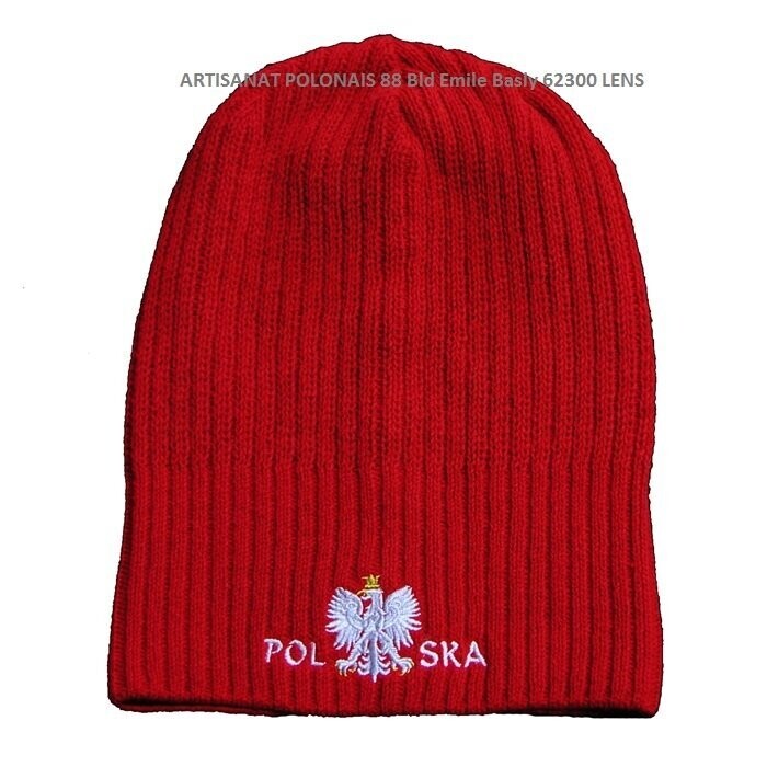 BONNET POLSKA HIP HOP rouge