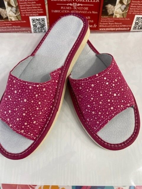 Pantoufles femme nus pieds