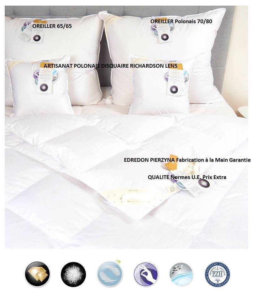 Couette 280x240 en Plumes et duvet d'Oie
4200gr.