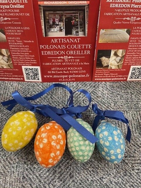 OEUF de Paques PORCELAINE de BOLESLAWIEC