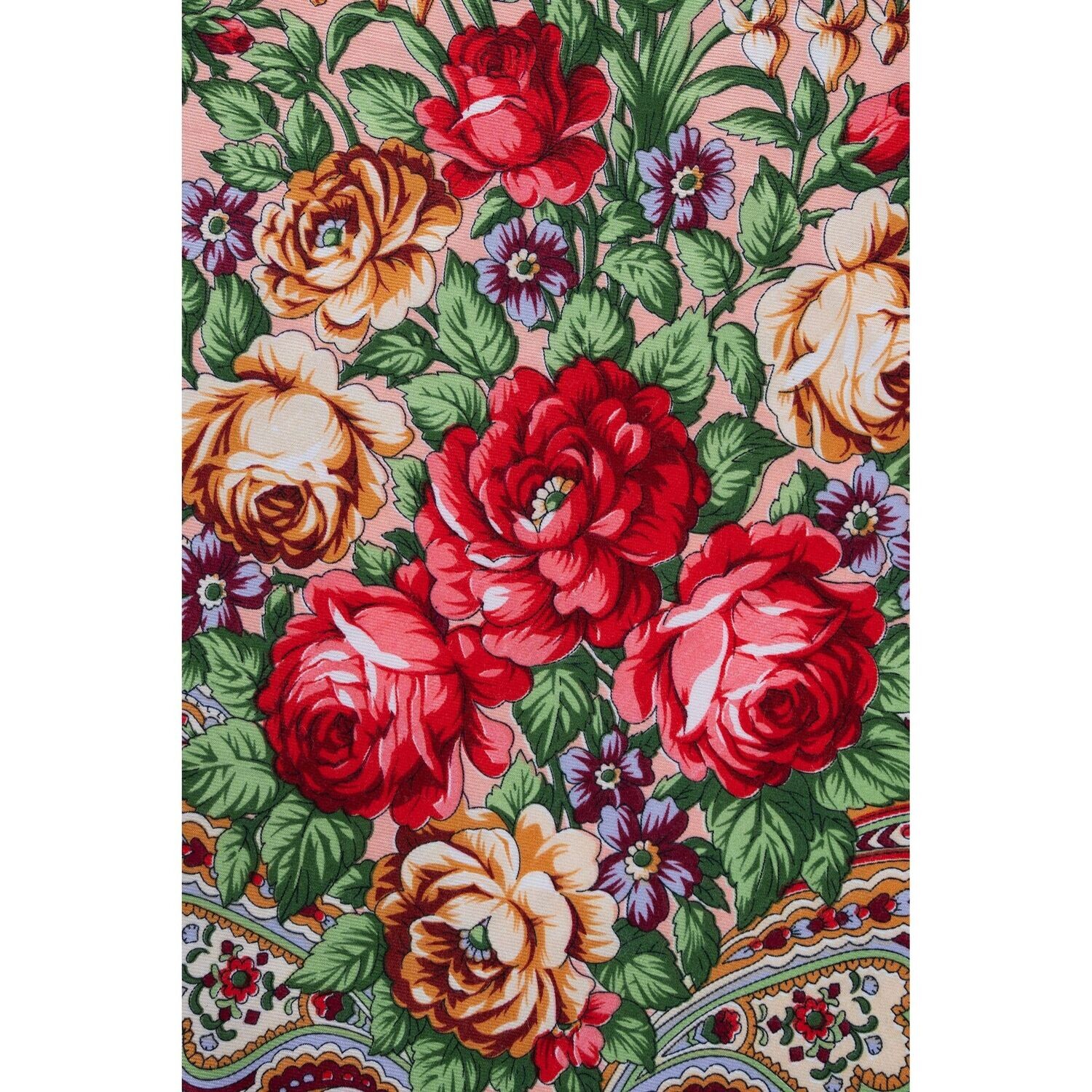 FOULARD Polonais Franges Laine