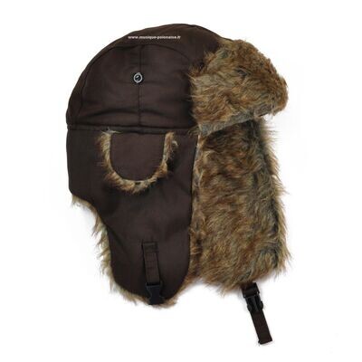 CHAPKA BONNET kaki gris marron