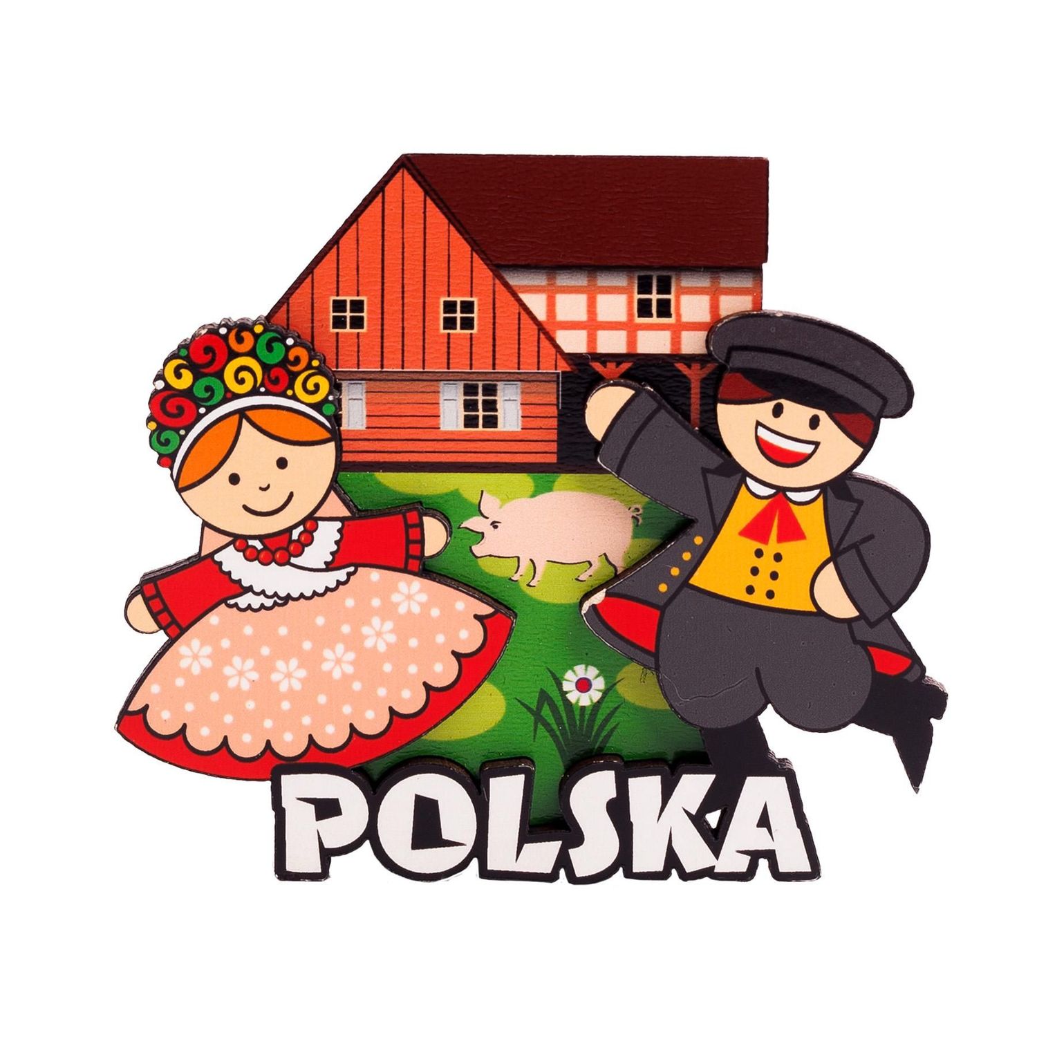 Magnet folk polonais 3D
