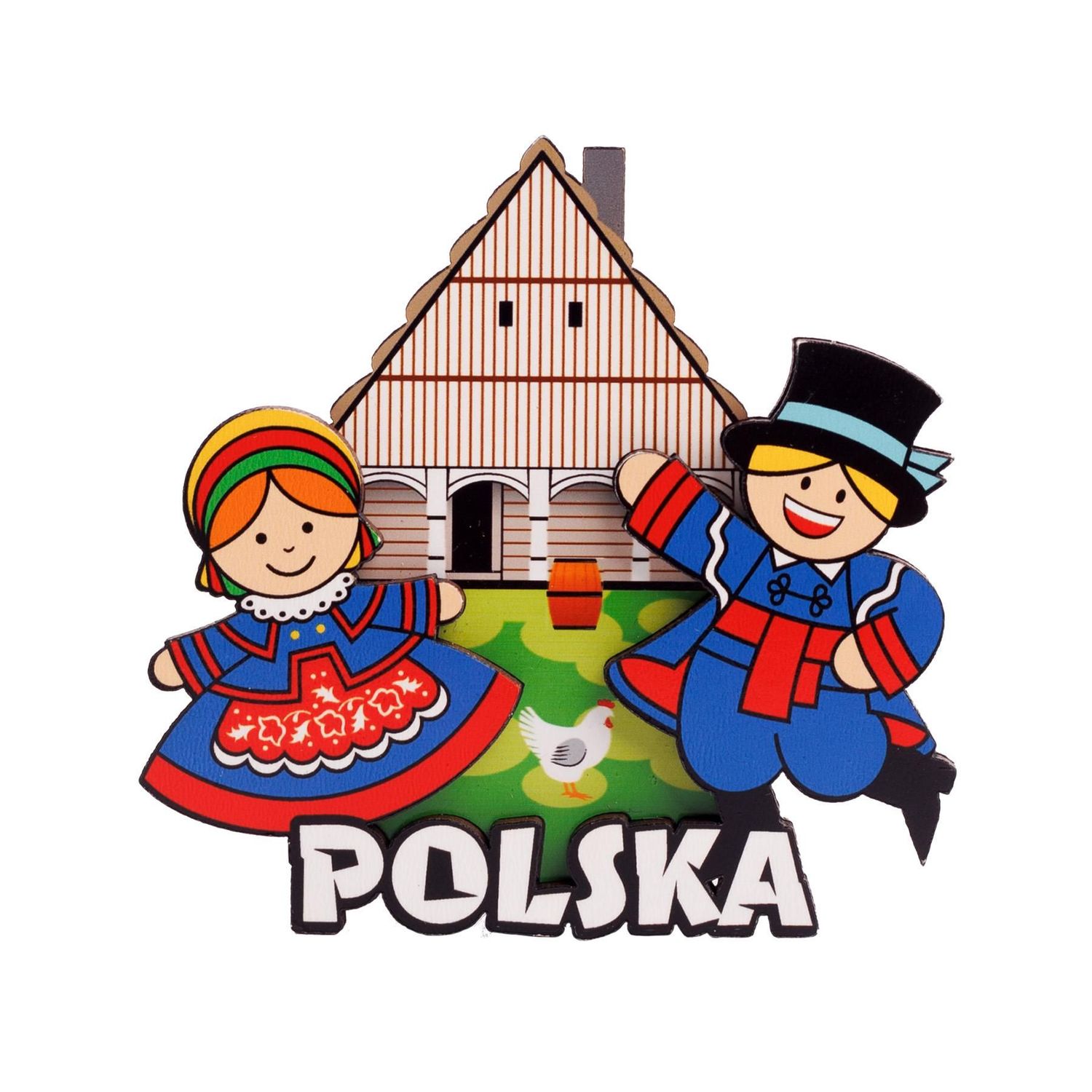 Magnet folk polonais 3D