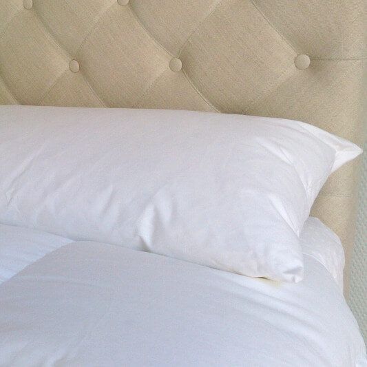Traversin plat en plumes et duvet d'oie 36cm X 140cm