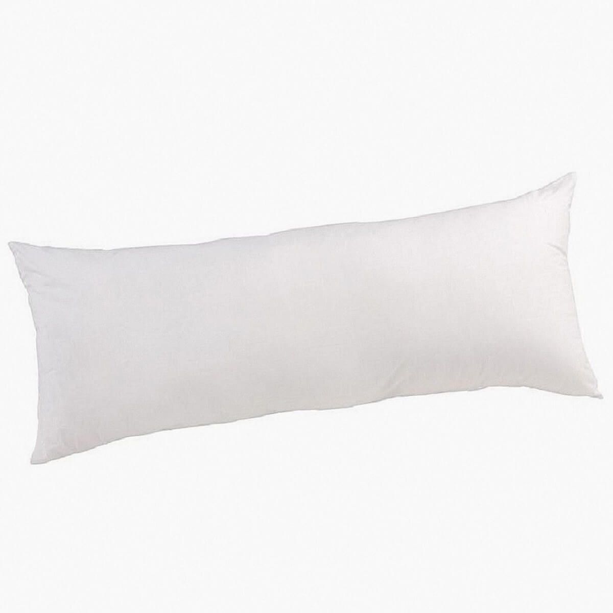 Traversin plat en plumes et duvet d'oie 36cm X 140cm