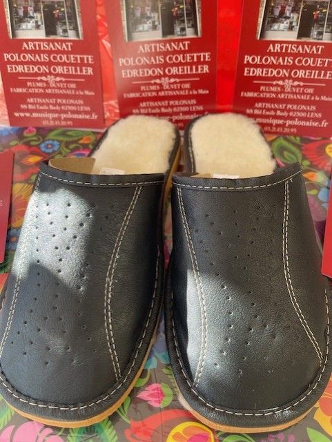 Pantoufles homme fourrées