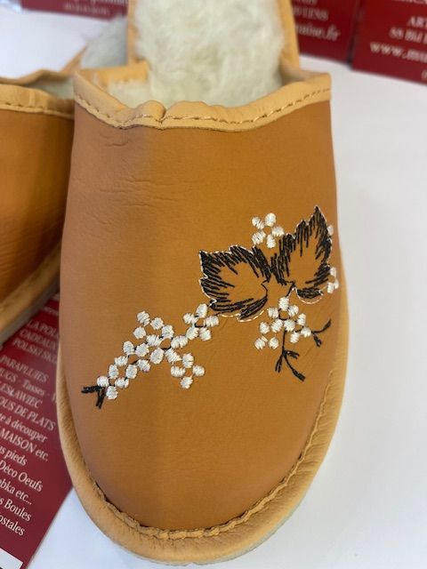 Pantoufles femme fourrées