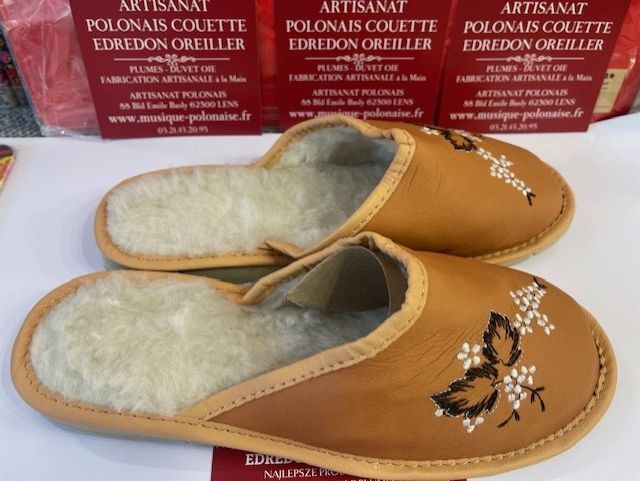 Pantoufles femme fourrées