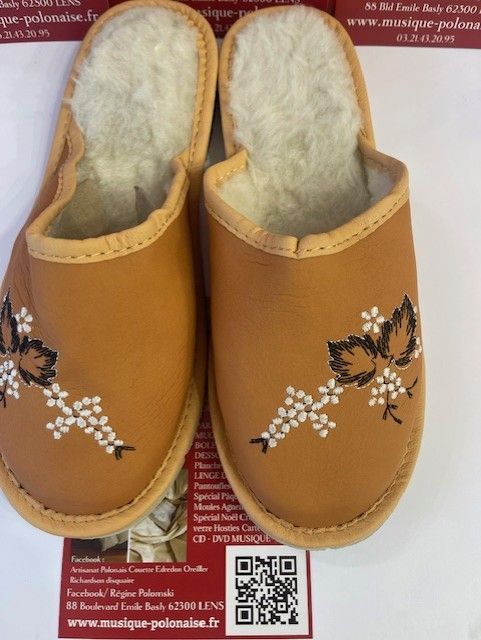 Pantoufles femme fourrées