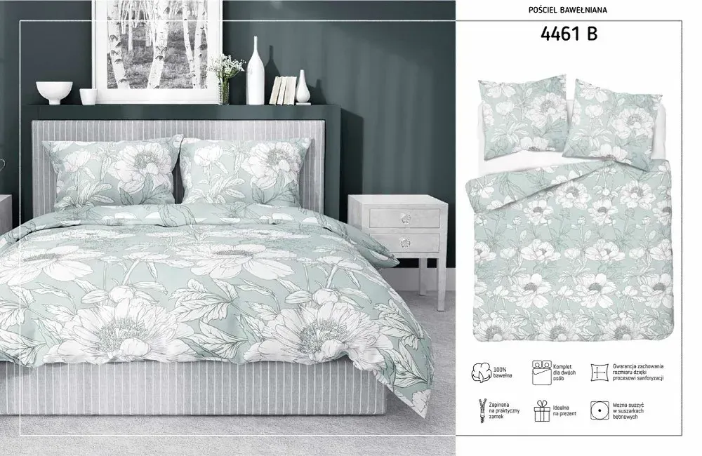 Parure de lit 180x200 housse + 2 Taies 70x80