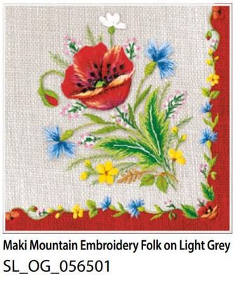 Serviettes de table folk polonais