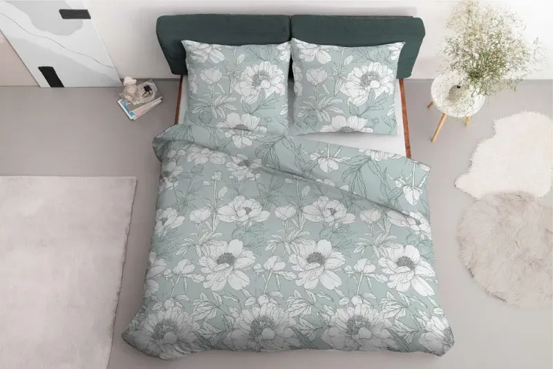 Parure de lit 180x200 housse + 2 Taies 70x80