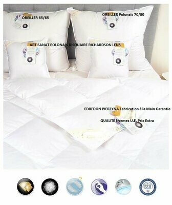 COUETTE EDREDON PIERZYNA OREILLER