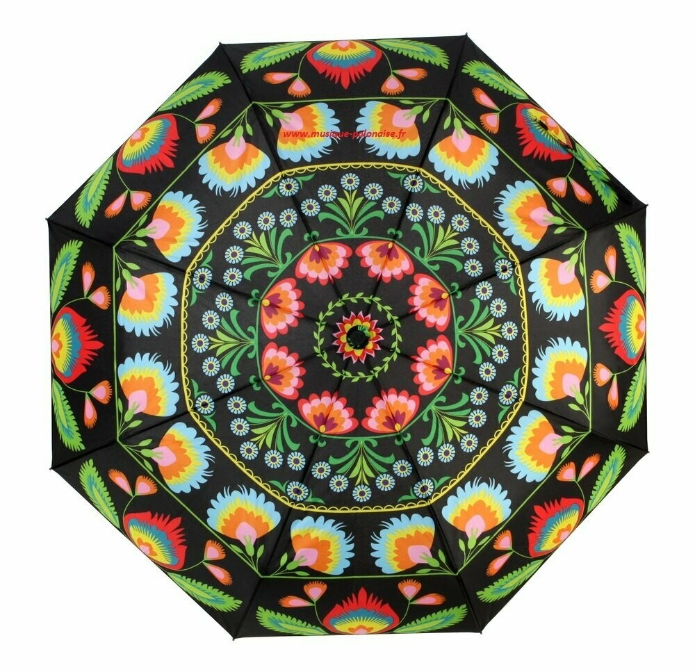 PARAPLUIE NOIR LOWICZ PLIANT