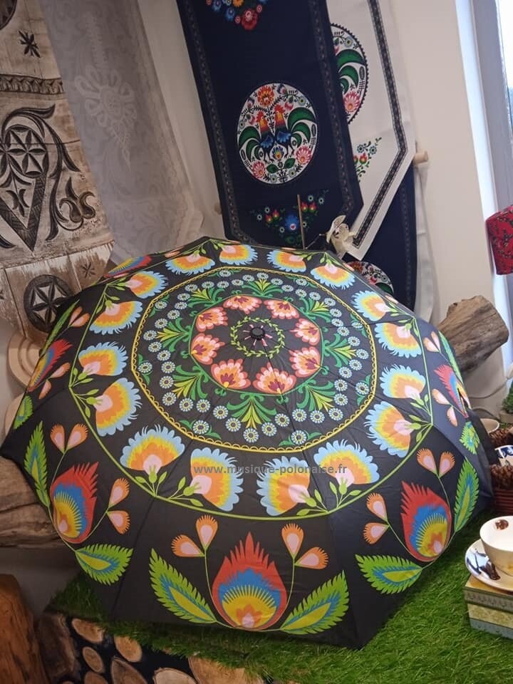 PARAPLUIE NOIR LOWICZ PLIANT