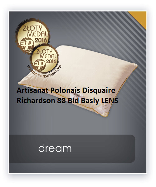 OREILLER 65 X 65 en plume et duvet d'oie 980gr.
